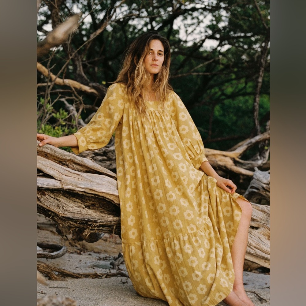 Christy Dawn Bianca yellow daisy dress